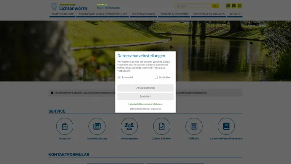 Website Screenshot: Gemeindeamt Lichtenwörth Online - Lichtenwörth - GEM2GO WEB - Home - Date: 2023-06-23 12:06:01