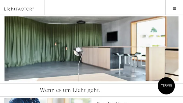 Website Screenshot: lichtFACTOR e.U. - LichtFACTOR Feldkirch. Wenn es um Licht geht. - Date: 2023-06-23 12:06:01