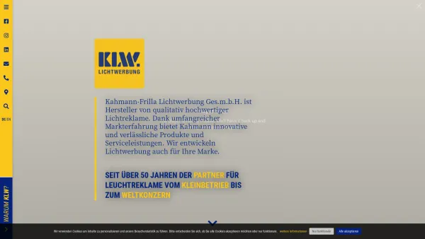 Website Screenshot: EOS LICHTWERBUNG - Kahmann-Frilla Lichtwerbung GmbH | KLW - Date: 2023-06-23 12:06:03