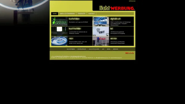 Website Screenshot: L.S.L Lichtwerbung - lichtWERBUNG | buchstaben, digitaldruck, kommunaltechnik, led, service - Date: 2023-06-14 10:43:30