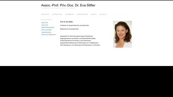 Website Screenshot: Dr. Andreas Unbenanntes Dokument - Assoc.-Prof. Priv.-Doz. Dr. Eva Stifter | Fachärztin für Augenheilkunde und Optometrie - Date: 2023-06-15 16:02:34