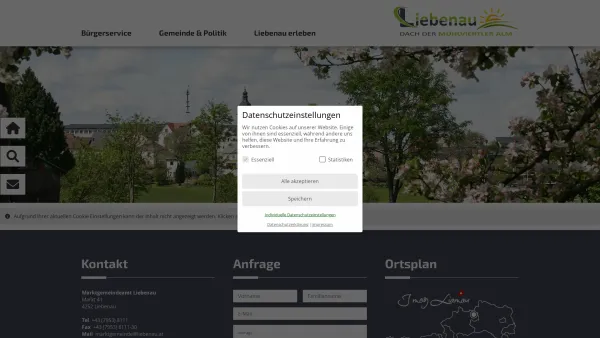 Website Screenshot: Gemeindeamt Liebenau RiS-Kommunal - Liebenau - GEM2GO WEB - zurück zur Startseite ... - Date: 2023-06-15 16:02:34