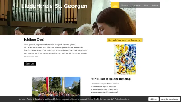 Website Screenshot: Liederkreis St. Georgen - Liederkreis St. Georgen - Telfs - Liederkreis St. Georgen - Date: 2023-06-23 12:06:03