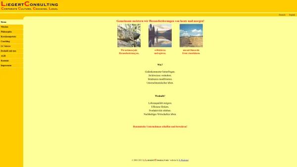 Website Screenshot: Liegert Consulting - Unternehmensberatung und Rechtsberatung - LIEGERT CONSULTING - Date: 2023-06-14 10:37:01