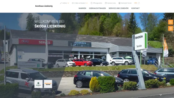 Website Screenshot: Autohaus Lieskonig GmbH SKODA GEBWSKODA - Autohaus Lieskonig GmbH - Date: 2023-06-23 12:06:04