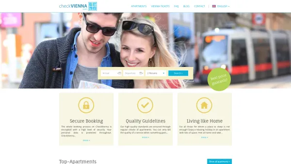Website Screenshot: Lifestyle Living GmbH - Apartments in Vienna with kitchens » CheckVienna.com - Date: 2023-06-23 12:06:04