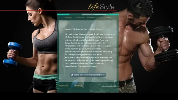 Website Screenshot: Fitneßstudio Lifestyle Valentin und Peter Steiner Lifestyle Fitness - LifeStyle BestFitness - Date: 2023-06-23 12:06:04