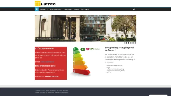 Website Screenshot: LIFTEC Brinkmann Aufzüge, Modernisierungen, Umbauten - LIFTEC Brinkmann – Aufzüge + Fahrtreppen - Date: 2023-06-23 12:06:04