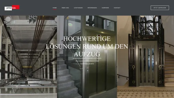 Website Screenshot: Liftservice - Aufzüge - Home - Jeitler fida - Date: 2023-06-23 12:06:04