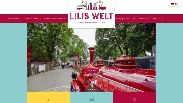Website Screenshot: Liliputbahn Prater - Lilis Welt – Vergnügungsbetriebe seit 1928 - Date: 2023-06-23 12:06:06
