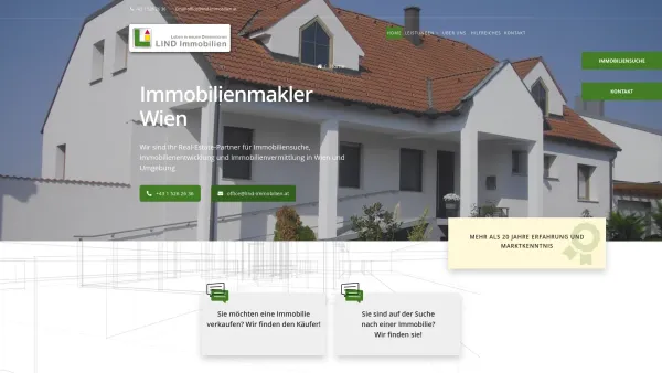 Website Screenshot: LIND Immobilien KEG - Ihr Immobilienmakler in Wien & Umgebung - LIND Immobilien - Date: 2023-06-23 12:06:06