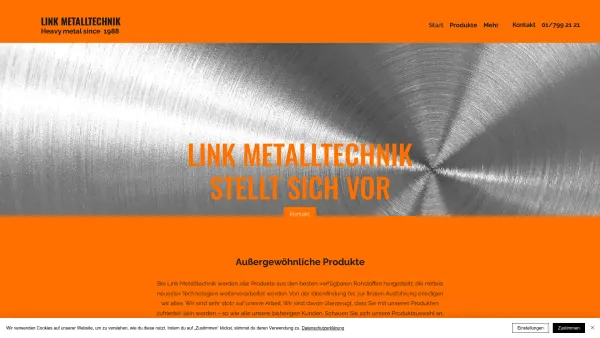 Website Screenshot: Link Gesellschaft m.b.H. Metalltechnik Traforaumausstattung - Trafotüren | Traforaum | Metallbau | Schlosser | Link Metalltechnik | Wien Trafotüre - Date: 2023-06-23 12:06:06