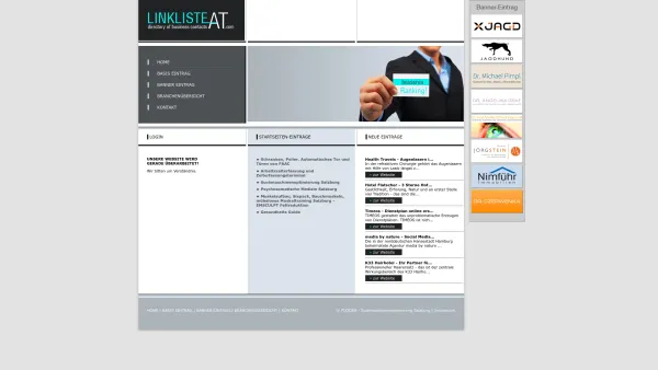 Website Screenshot: Linkliste-at - Firma eintragen! Linkliste-at ohne Backlink eintragen, Firma, Salzburg, Österreich, Firmenverzeichnis, eintragen - Date: 2023-06-23 12:06:06