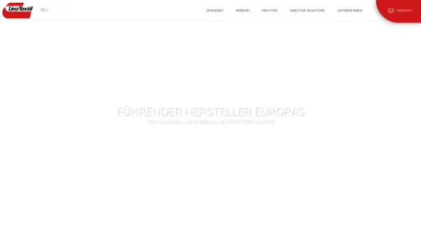 Website Screenshot: Linz Textil GmbH - Linz Textil - Spinnerei, Weberei, Frottier - Linz Textil - Date: 2023-06-23 12:06:07