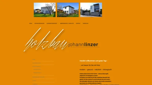 Website Screenshot: Linzer Fertighäuser - Holzbau Johann Linzer – modern – gesund – natürlich – ökologisch - Date: 2023-06-15 16:02:34