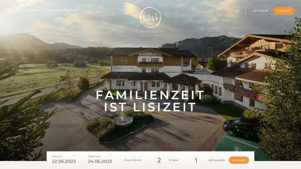 Website Screenshot: Lisi Family Hotel - Familienhotel Tirol | Lisi Family Hotel Kitzbühel ⋆ Familienurlaub deluxe - Date: 2023-06-26 10:26:33