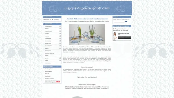 Website Screenshot: Alexander Schnorf - Lissis-Porzellanshop - Date: 2023-06-23 12:06:09