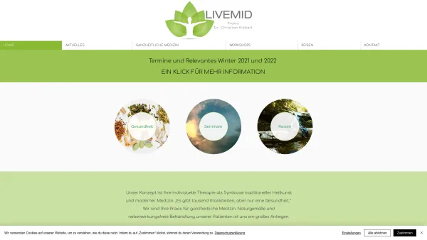 Website Screenshot: Kinesiologie, Annelies Fillafer - Home | Dr. Christian Kieberl | Arzt für Allgemeinmedizin | LIVEMID | Klagenfurt. - Date: 2023-06-15 16:02:34