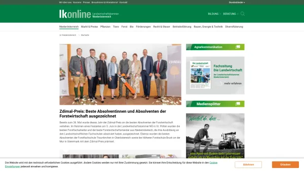 Website Screenshot: Bezirksbauernkammer Landwirtschaftskammer Niederösterreich - Startseite | LK Niederösterreich - Date: 2023-06-23 12:06:08