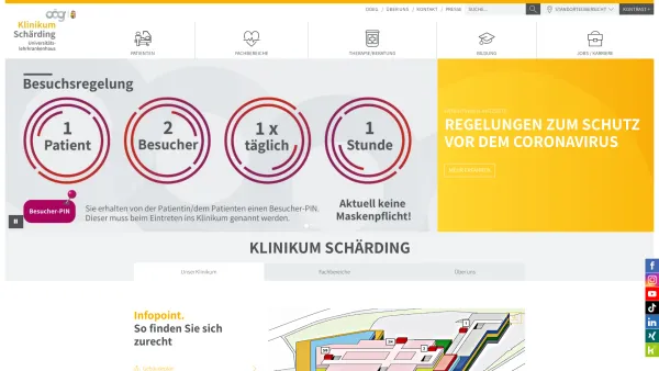 Website Screenshot: Allg. öffentl. Landeskrankenhaus LKH Schärding - Klinikum Schärding - ooeg.at - Date: 2023-06-23 12:06:09
