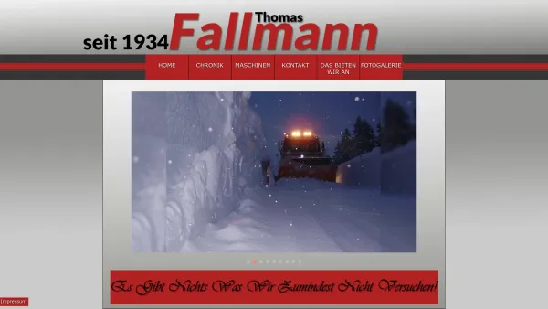Website Screenshot: Johann LKW-Fallmann.com - Thomas Fallmann e.U. - Gresten | Wir transportieren, baggern, heben, schottern, walzen, schneiden Bäume - Date: 2023-06-23 12:06:09