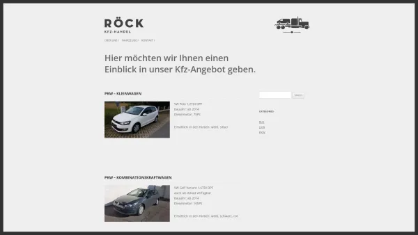 Website Screenshot: Röck LKW-Handel - LKW Handel | Gert Röck | 8484 Radochen - Date: 2023-06-23 12:06:09
