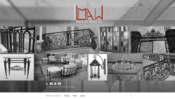 Website Screenshot: Metall-Kunst und Design GmbH - L M A W – Wir freuen uns auf ihre Herausforderungen! - Date: 2023-06-23 12:06:10