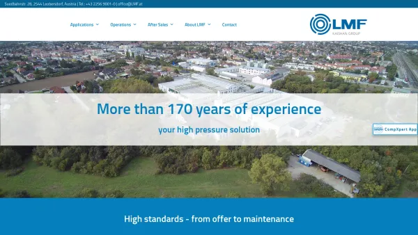 Website Screenshot: Leobersdorfer Maschinenfabrik GmbH (LMF) - Startseite - LMF.at - Date: 2023-06-14 10:43:33