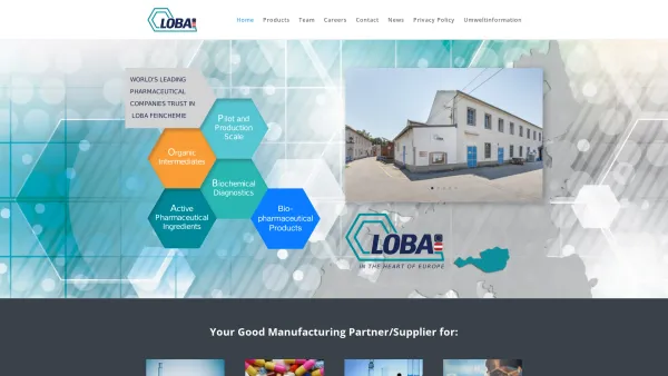 Website Screenshot: LOBA Feinchemie AG - LOBA Feinchemie GmbH - Date: 2023-06-14 10:43:33