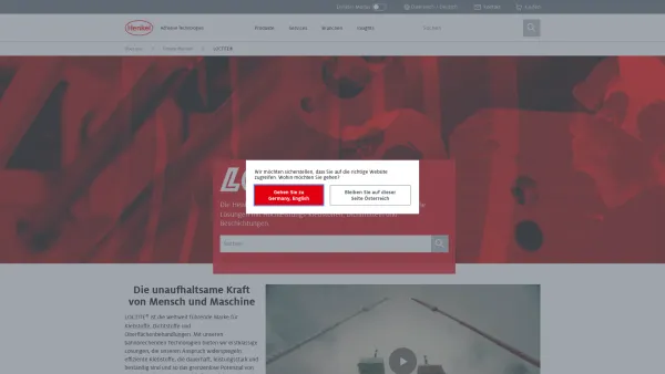 Website Screenshot: Henkel Central Eastern Europe Gesellschaft mbH - LOCTITE® - Henkel Adhesives - Date: 2023-06-15 16:02:34