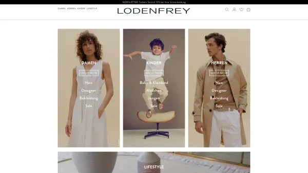 Website Screenshot: bei Lodenfrey - LODENFREY | Exklusive Fashion für Damen, Herren & Kinder - Date: 2023-06-23 12:06:12