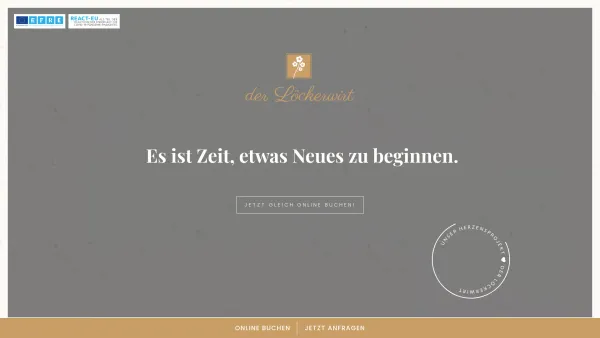 Website Screenshot: Landgasthof Löckerwirt - Herzensprojekt - derLöckerwirt - Herzensprojekt - Date: 2023-06-23 12:06:12
