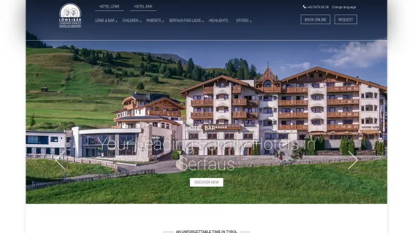 Website Screenshot: Hotels Löwe & Bär - Luxury family holidays in Serfaus | Hotels Löwe & Bär - Date: 2023-06-15 16:02:34