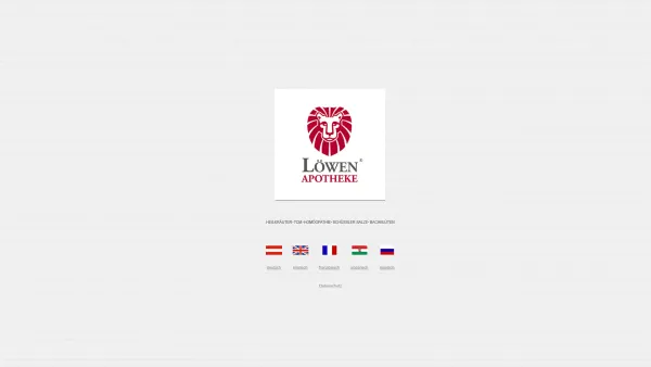 Website Screenshot: Apotheke zum goldenen Löwen - Die Löwen Apotheke im Zentrum von St. Pölten heißt sie herzlich Willkommen auf unserer Internetseite - Date: 2023-06-23 12:06:12