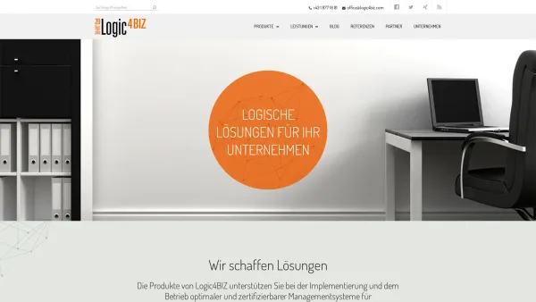 Website Screenshot: Logic4BIZ Informationstechnologie GmbH - Logic4BIZ - Managementsysteme für Ihr Unternehmen - Date: 2023-06-15 16:02:34