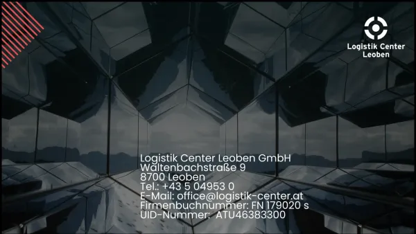 Website Screenshot: Logistik Center Leoben Intro - Date: 2023-06-23 12:06:12