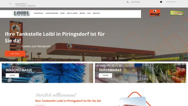 Website Screenshot: Gottfried Cafe Restaurant Pup SIMPERL Reifen 2RAD LOGO - Tankstelle, Shop & mehr - Loibl Piringsdorf im Burgenland - Date: 2023-06-23 12:06:12