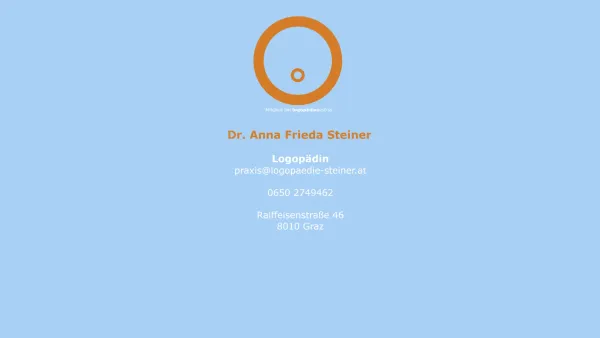Website Screenshot: Diana Steiner - Logopaedie Steiner - Dr. Anna Frieda Steiner - Date: 2023-06-14 10:43:33