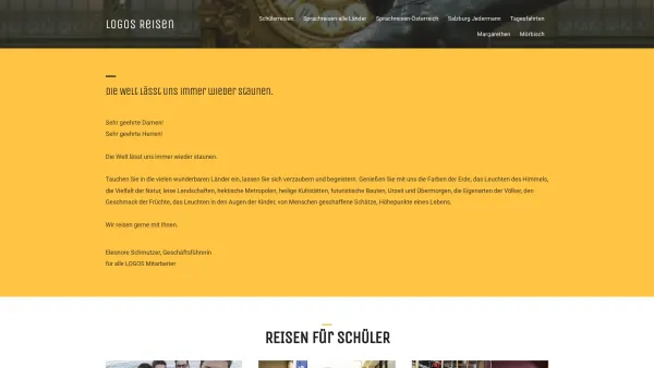 Website Screenshot: LOGOS-Reisebüro Gesellschaft - Home Page - Date: 2023-06-23 12:06:12