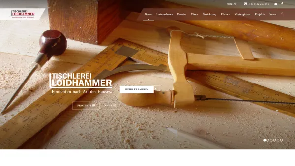 Website Screenshot: Der Ischler Tischler Tischlerei Johann Loidhammer - Tischlerei Loidhammer | Bau- und Möbeltischlerei - Bad Ischl - Date: 2023-06-23 12:06:12