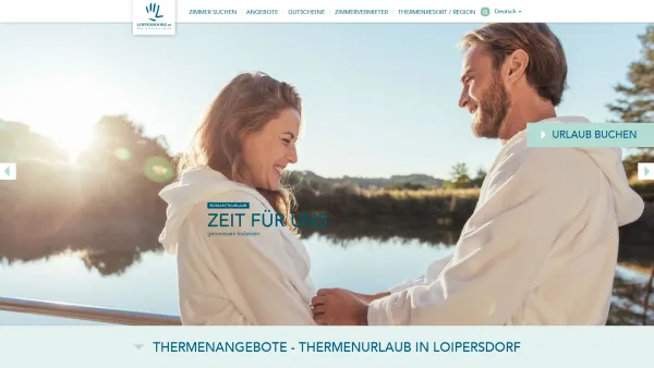 Website Screenshot: Tourismusverband Loipersdorf - Thermenangebote Thermenurlaub Bad Loipersdorf - Date: 2023-06-23 12:06:12