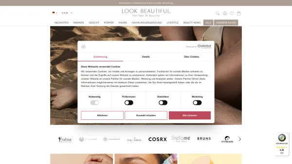 Website Screenshot: Look Beautiful Products GmbH - Beauty Produkte in Luxus Qualität ✓ Jetzt kaufen! | LOOK BEAUTIFUL PRODUKTE - Date: 2023-06-26 10:26:33