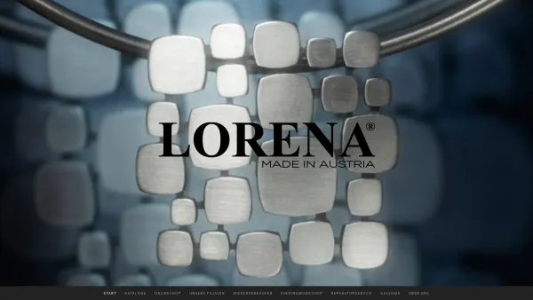 Website Screenshot: LORENA - HB-Brditschka GmbH & Co. KG - HOCHWERTIGER SILBERSCHMUCK - Lorena - Made in Austria - Date: 2023-06-14 10:43:36