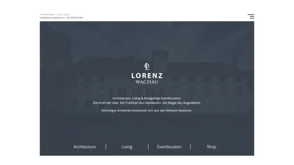 Website Screenshot: Content Lorenz Wachau - Home — LORENZ WACHAU - Date: 2023-06-15 16:02:34