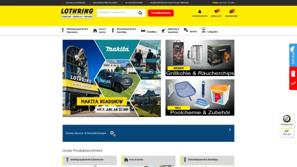 Website Screenshot: Lothring GmbH & Co.KG. - günstig kaufen im Lothring Online Shop - Date: 2023-06-15 16:02:34