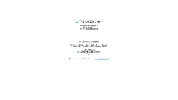 Website Screenshot: Ludwig Lotteraner Lotteraner KG Ihr Großhandel und Einzelhandel für Seilerwaren und Verpackung - Firma - Date: 2023-06-23 12:06:15