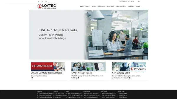 Website Screenshot: LOYTEC electronics GmbH - Home - Date: 2023-06-14 10:43:36