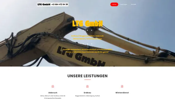 Website Screenshot: Lavanttaler Tischler Gemeinschaft - LTG GmbH - Date: 2023-06-23 12:06:15