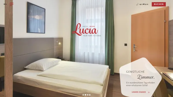 Website Screenshot: Hotel Lucia*** - Lucia Hotel Wien, familiengeführtes Hotel mit toller Lage - Date: 2023-06-15 16:02:34