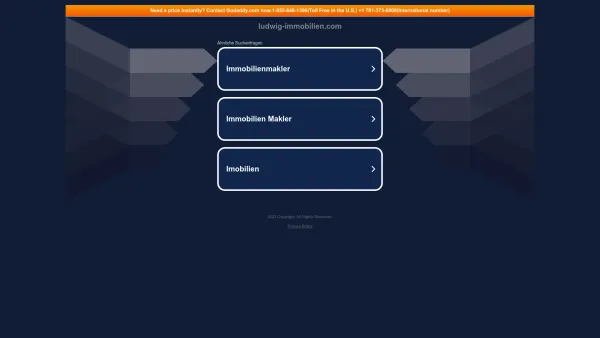 Website Screenshot: Herbert Ludwig Realitätenvermittlungs gesellschaft m.b.H. Co. ludwig-immobilien.com - ludwig-immobilien.com - Date: 2023-06-23 12:06:15
